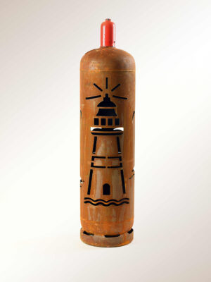 Gasflaschenskulptur LEUCHTTURM