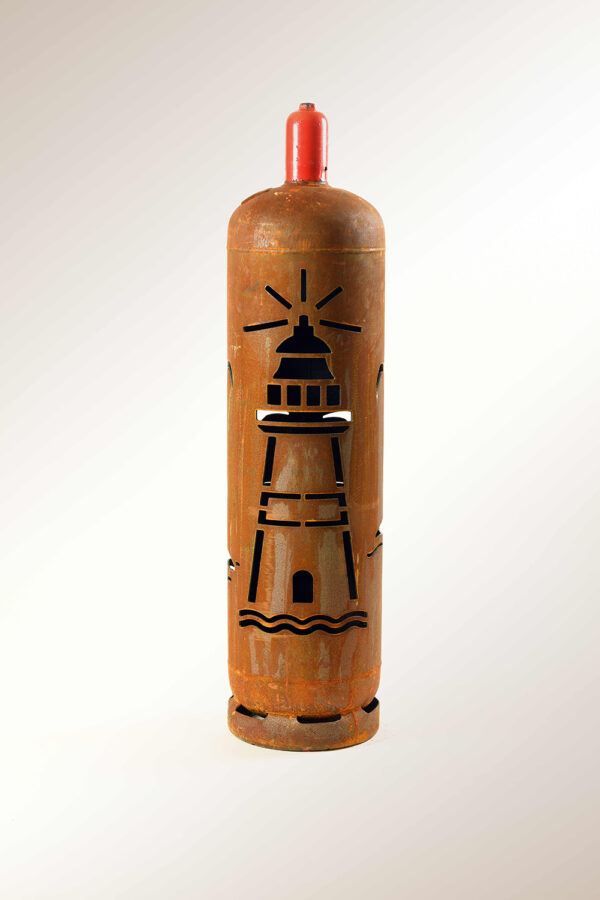 Gasflaschenskulptur LEUCHTTURM